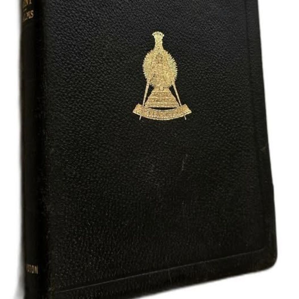 1945 Masonic Red Letter New Testament Psalms Bible  Winston Black Self Pronounce